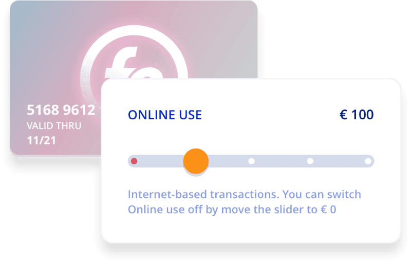 Slika prikazuje spletno uporabo kreditne kartice za digitalne transakcije
